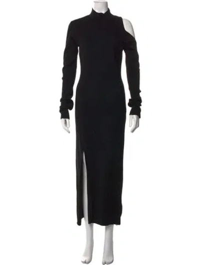 Pre-owned Monse Merino Wool Long Dress In Black