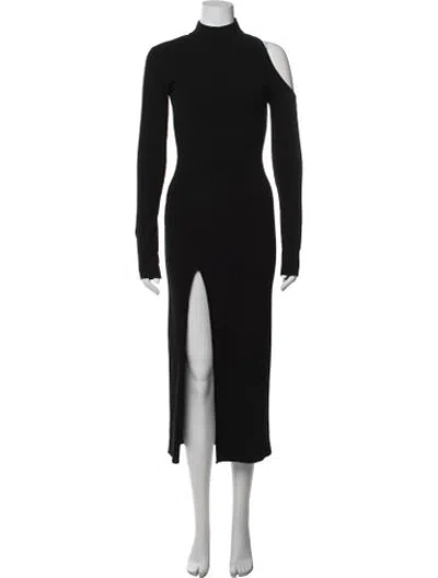 Pre-owned Monse Merino Wool Long Dress In Black