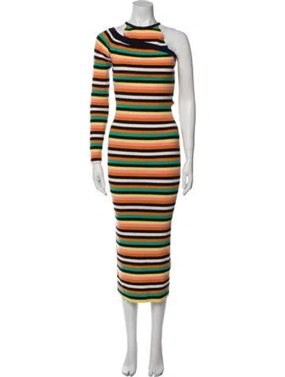 Pre-owned Monse Merino Wool Long Dress In Multi