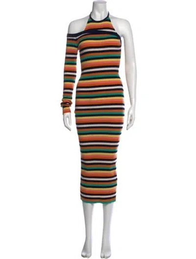 Pre-owned Monse Merino Wool Long Dress In Multi