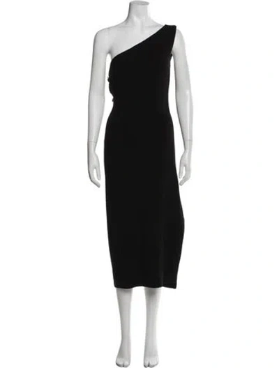 Pre-owned Monse Merino Wool Midi Length Dress In Black