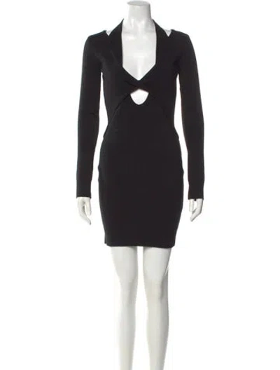 Pre-owned Monse Merino Wool Mini Dress W/ Tags In Black