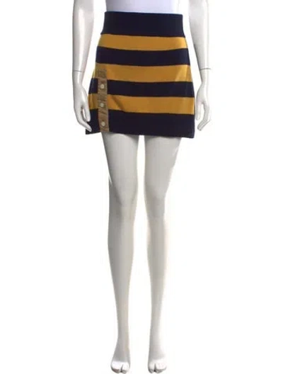 Pre-owned Monse Merino Wool Mini Skirt In Multi