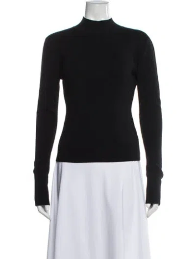 Pre-owned Monse Merino Wool Mock Neck Sweater In Black
