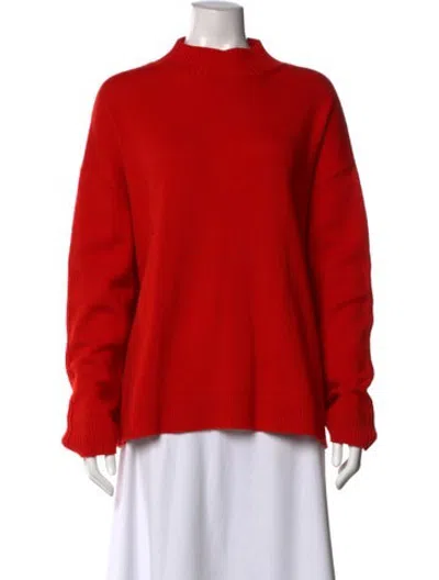 Pre-owned Monse Merino Wool Mock Neck Sweater In Red