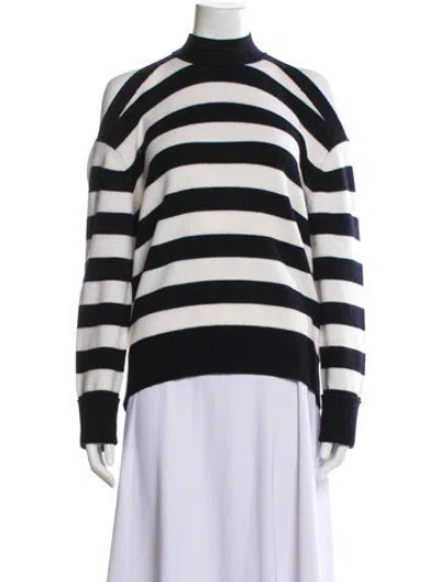 Pre-owned Monse Merino Wool Striped Sweater In Blue