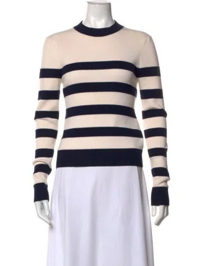 Pre-owned Monse Merino Wool Striped Sweater In Blue/neutrals