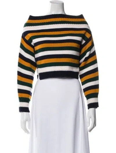 Pre-owned Monse Merino Wool Striped Sweater In Multi
