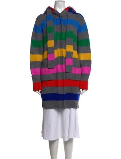 Pre-owned Monse Merino Wool Striped Sweater In Multicolor