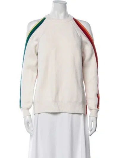 Pre-owned Monse Merino Wool Striped Sweater In Neutrals