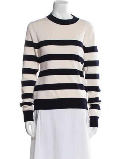 Pre-owned Monse Merino Wool Striped Sweatshirt In Neutral