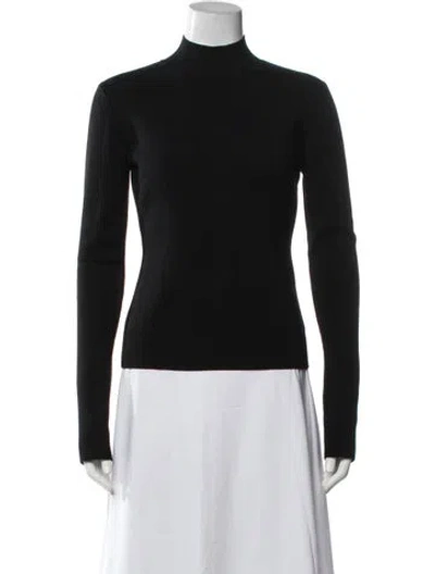 Pre-owned Monse Merino Wool Turtleneck Sweater In Black