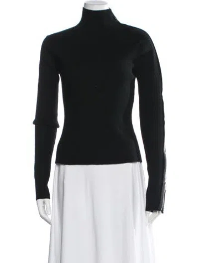 Pre-owned Monse Merino Wool Turtleneck Sweater In Black