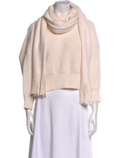 Pre-owned Monse Merino Wool Turtleneck Sweater In Neutral