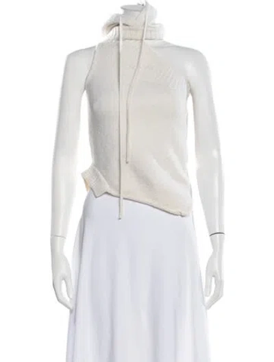 Pre-owned Monse Merino Wool Turtleneck Sweater In Neutral
