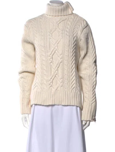 Pre-owned Monse Merino Wool Turtleneck Sweater In Neutrals