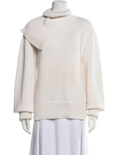 Pre-owned Monse Merino Wool Turtleneck Sweater In Neutrals