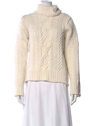 Pre-owned Monse Merino Wool Turtleneck Sweater In Neutrals