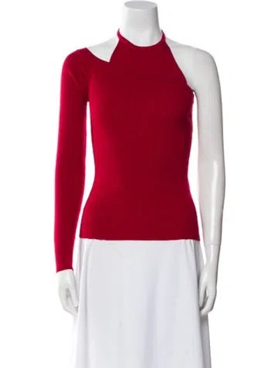 Pre-owned Monse Merino Wool Turtleneck Sweater In Red