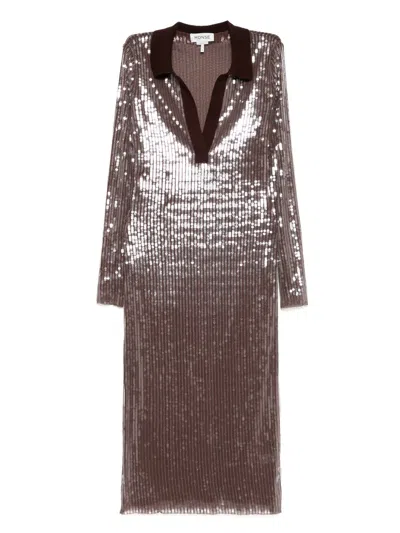 MONSE MESH MIDI DRESS