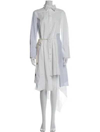 Pre-owned Monse Midi Length Dress In White
