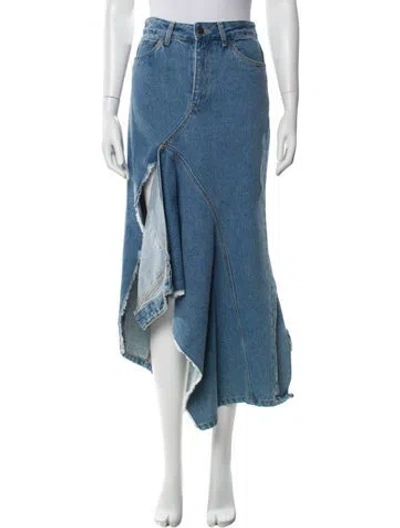 Pre-owned Monse Midi Length Skirt In Blue
