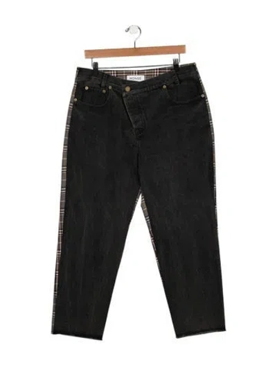 Pre-owned Monse Mid-rise Straight Leg Jeans In Neutral