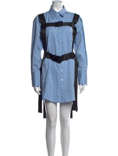 Pre-owned Monse Mini Dress In Blue
