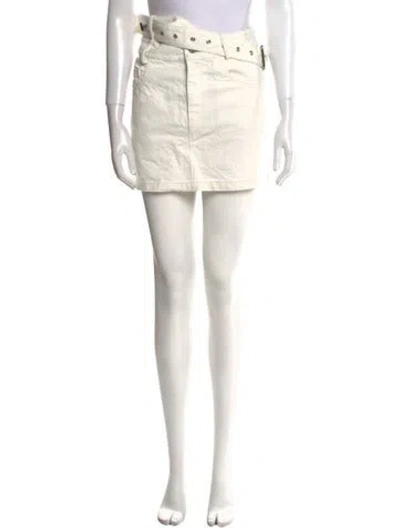 Pre-owned Monse Mini Skirt In White