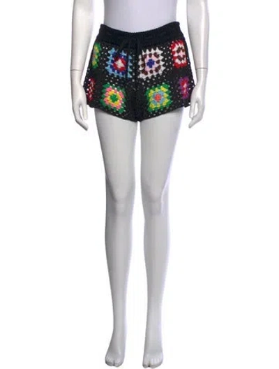 Pre-owned Monse Nylon Mini Shorts In Black
