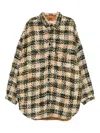 Monse Oversized Shirt Coat In Multi