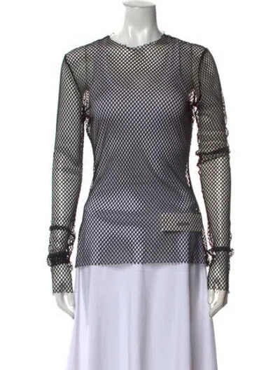 Pre-owned Monse Patterned Crew Neck Top In Multicolor