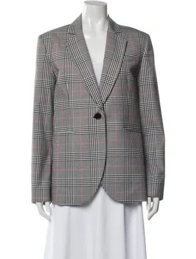 Pre-owned Monse Plaid Print Blazer In Multi