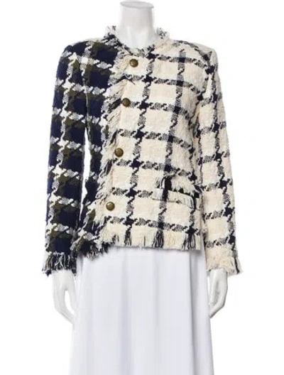 Pre-owned Monse Plaid Print Evening Jacket