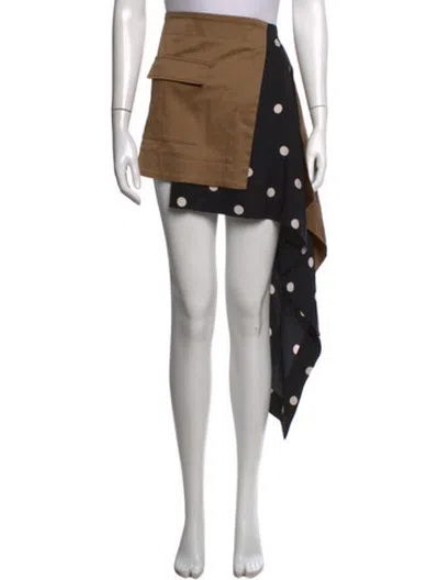 Pre-owned Monse Polka Dot Print Mini Skirt In Neutrals