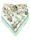 Monse Printed Bandana Top Mint Multi In Green