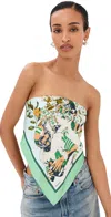 Monse Printed Bandana Top Mint Multi In Multi