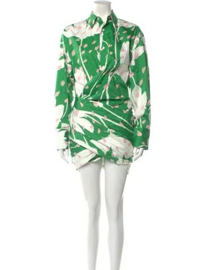 Pre-owned Monse Printed Mini Dress W/ Tags In White