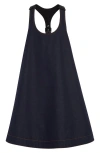 Monse Racer Back Denim Baby Doll Minidress