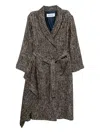 Monse Shawl-lapel Double-breasted Coat In Gray