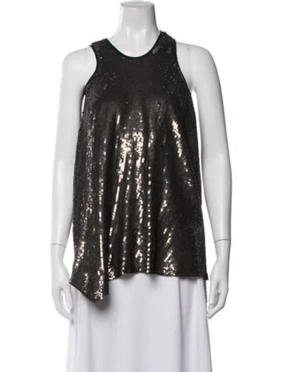 Pre-owned Monse Silk Crew Neck Top In Multicolor