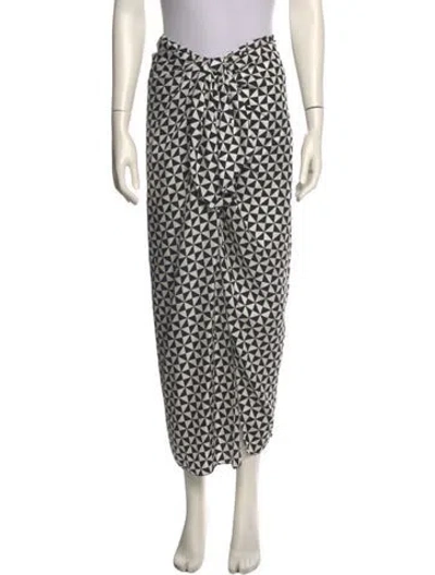 Pre-owned Monse Silk Midi Length Skirt In Multi