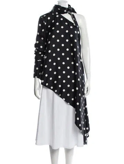 Pre-owned Monse Silk Polka Dot Print Top In Multi