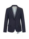 Monse Single-breasted Asymmetric Blazer In Blue