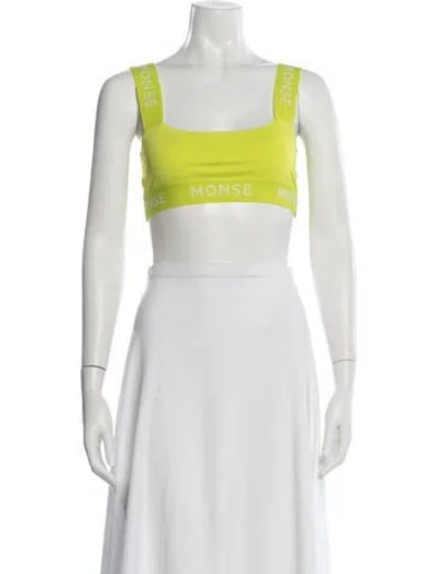 Pre-owned Monse Square Neckline Sleeveless Sports Bra W/ Tags In White