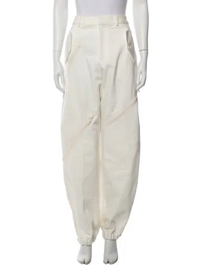 Pre-owned Monse Straight Leg Pants In Neutral