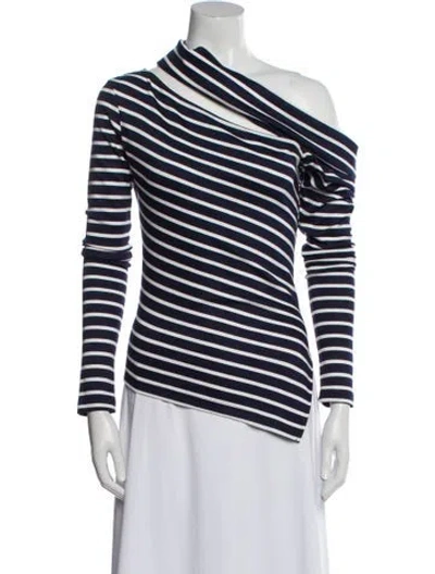 Pre-owned Monse Striped Cowl Neck Top In Multi