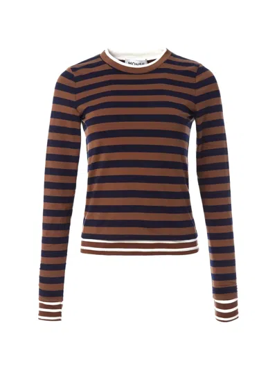 Monse Striped Double-layered T-shirt In Multi