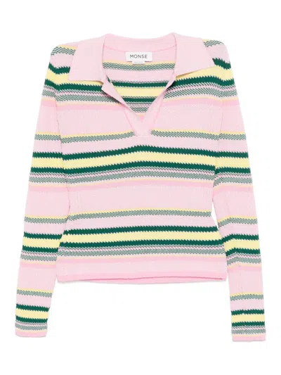 Monse Striped-jacquard Top