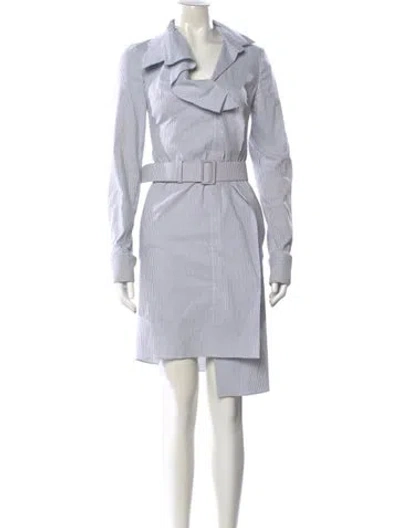 Pre-owned Monse Striped Knee-length Dress In Blue